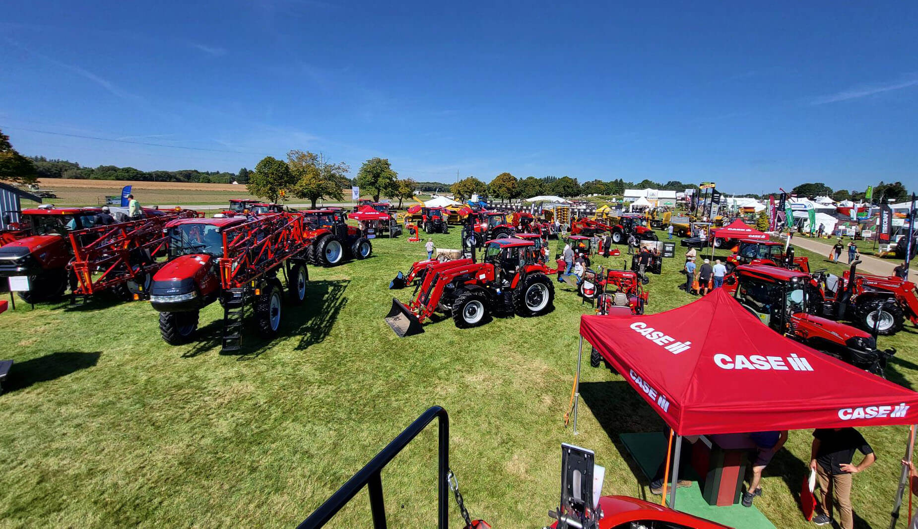 Case IH sprayers and tractors
